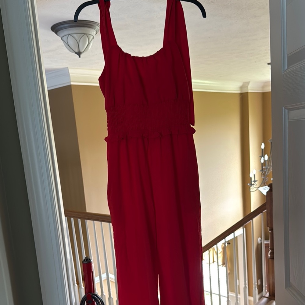 Elegant Red Jumpsuit